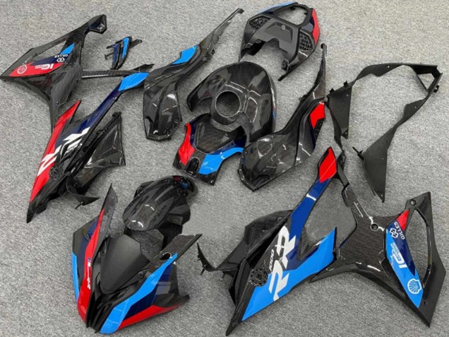 2019-2022 BMW S1000RR Motorcycle Fairings - Black Blue Red Carbon Fiber UK