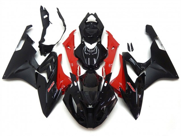 2017-2018 BMW S1000RR Abs Motorcycle Fairing - Red Glossy Black Matte Black UK