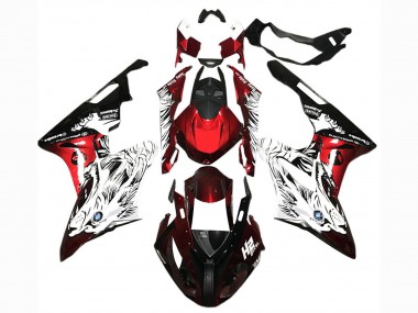 Best 2017-2018 BMW S1000RR Motorcycle Fairings - White Red Black UK