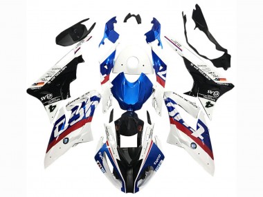 Best 2017-2018 BMW S1000RR Motorcycle Fairings - White Blue Red Glossy Black Tyco UK