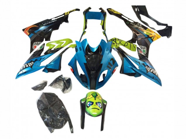 2017-2018 BMW S1000RR Motorcycle Fairings - Blue Yellow Shark UK