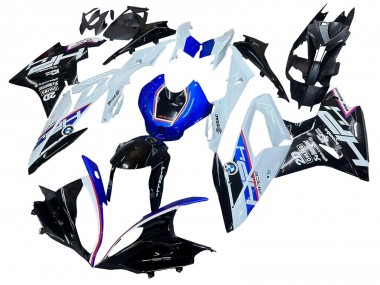 Best 2015-2016 BMW S1000RR Motorcycle Fairing Kits - White Blue Glossy Black UK