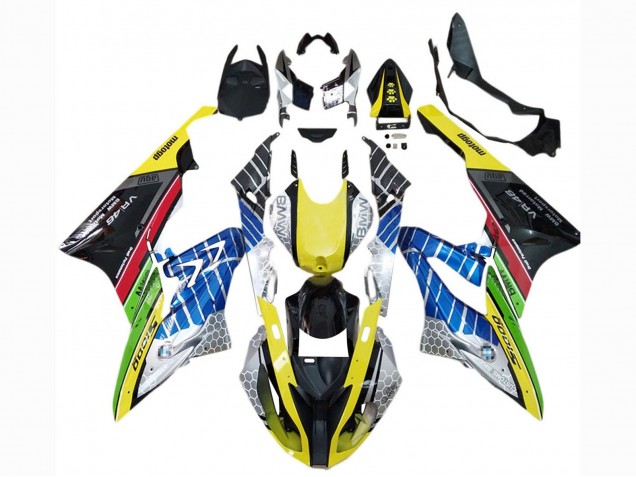 2015-2016 BMW S1000RR Motorcycle Fairings - Yellow Blue Green Red Black VR 46 UK