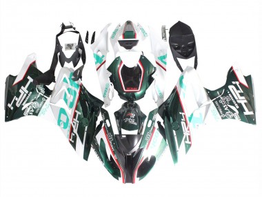 Best 2015-2016 BMW S1000RR Motorcycle Fairings - White Green Black UK
