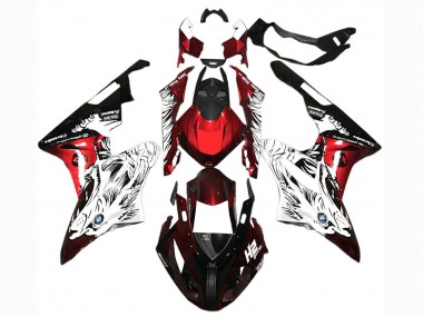Best 2015-2016 BMW S1000RR Motorcycle Fairings - White Red Black UK