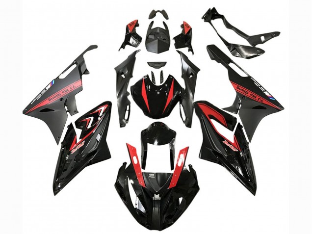 2015-2016 BMW S1000RR Motorcycle Fairings - Red Glossy Black Matte Black UK