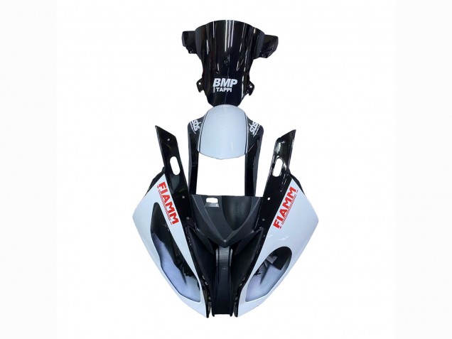 2015-2016 BMW S1000RR Motorcycle Fairings - White Glossy Black Fiamm UK