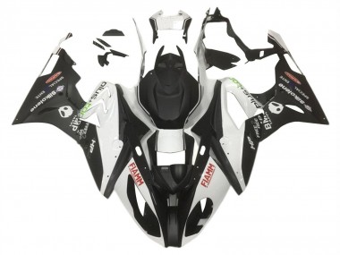 Best 2015-2016 BMW S1000RR Motorcycle Fairings - White Matte Black HP Fiamm UK