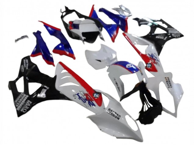 2009-2014 BMW S1000RR Abs Fairings - White Red Blue Glossy Black UK