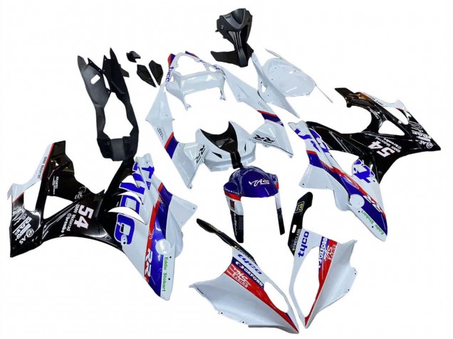 2009-2014 BMW S1000RR Motorcycle Fairings - White Red Blue Black Tyco UK