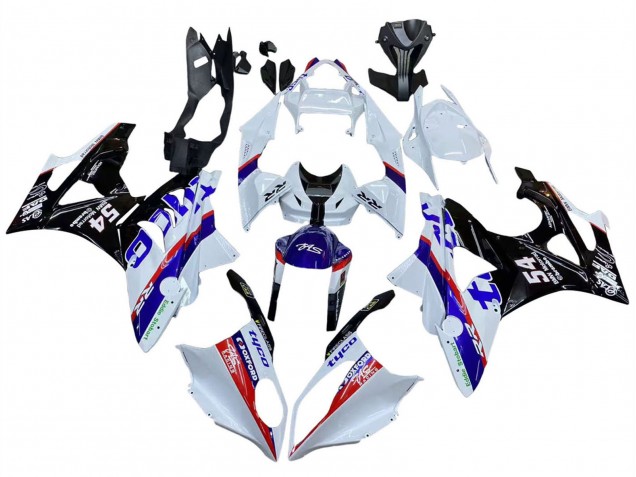 2009-2014 BMW S1000RR Motorcycle Fairings - White Red Blue Black Tyco UK