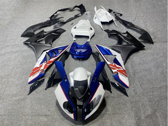 2009-2014 BMW S1000RR Motorcycle Fairings - White Red Blue Black RR UK