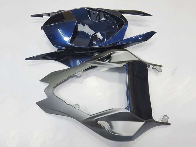 2009-2014 BMW S1000RR Motorcycle Fairings - Silver Blue Glossy Black UK