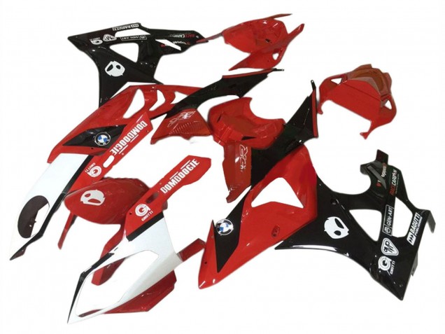 2009-2014 BMW S1000RR Motorcycle Fairings - Red White Glossy Black UK