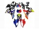 2009-2014 BMW S1000RR Motorcycle Fairings - Red Blue Yellow Shark UK