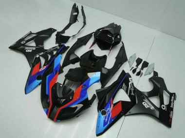 Best 2009-2014 BMW S1000RR Motorcycle Fairings - Blue Red Matte Black Castrol UK