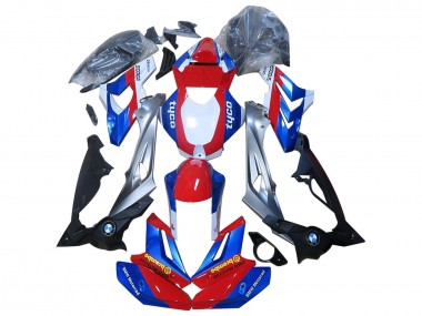 Best 2014-2016 BMW S1000R Motorcycle Fairings - Red Blue UK