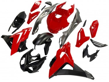 Best 2014-2016 BMW S1000R Motorcycle Fairings - Black Red UK