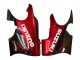2004-2006 Suzuki GSX600F/GSX750F Motorcycle Fairings - Glossy Black Red Flame UK