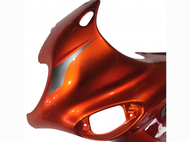 2004-2006 Suzuki GSX600F/GSX750F Motorcycle Fairings - Burnt Orange White Logo UK