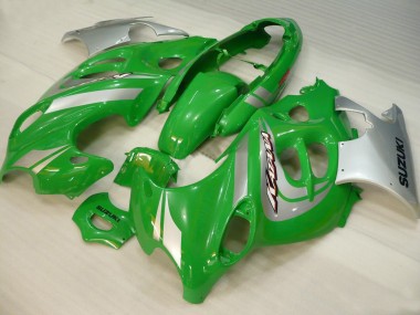 Best 2004-2006 Suzuki GSX600F/GSX750F Motorcycle Fairings - Green Silver Katana UK