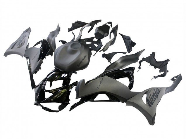 2023-2025 Kawasaki ZX6R Motorcycle Fairings - Grey Ninja UK