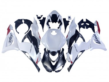 Best 2023-2025 Kawasaki ZX6R Motorcycle Fairings - Pearl White Black Red UK
