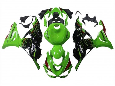 Best 2023-2025 Kawasaki ZX6R Motorcycle Fairings - Green Black UK