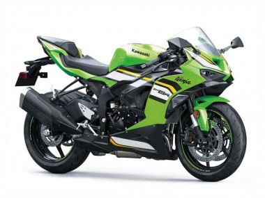 Best 2023-2025 Kawasaki ZX6R Motorcycle Fairings - Green White Black Ninja UK
