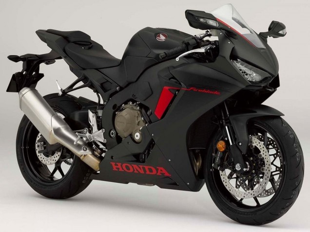 2017-2023 Honda CBR1000RR Motorcycle Fairings - Matte Black with Red Logo UK