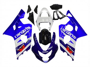 Best 2004-2005 Suzuki GSXR 600 / GSXR 750 Motorcycle Fairing Kits - White Blue Black Red UK