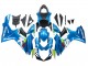 2011-2024 Suzuki GSXR 600 / GSXR 750 Motorcycle Fairings - Light Blue Green White Red UK