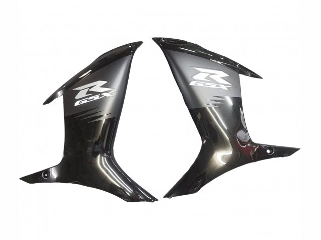 2011-2024 Suzuki GSXR 600 / GSXR 750 Motorcycle Fairings - Matte Black Glossy Black White Decal UK
