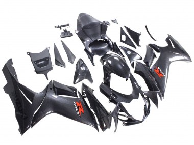 Best 2011-2024 Suzuki GSXR 600 / GSXR 750 Motorcycle Fairings - Black Carbon Fiber Red UK