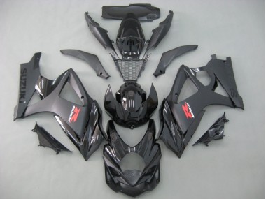 Best 2007-2008 Suzuki GSXR 1000 Motorcycle Fairings - Matte Black Glossy Black UK