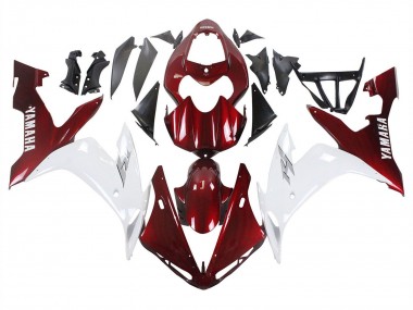 Best 2004-2006 Yamaha YZF 1000 R1 Motorcycle Fairings - Red White UK