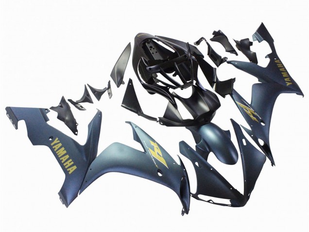 2004-2006 Yamaha YZF 1000 R1 Motorcycle Fairings - Dark Blue Gold Decals UK
