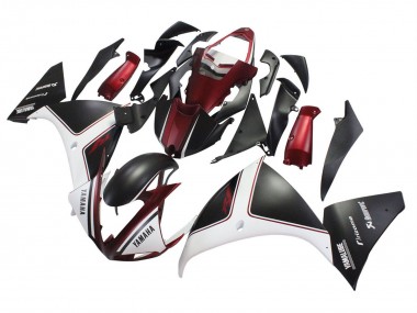 Best 2009-2011 Yamaha YZF 1000 R1 Motorcycle Fairings - Red White Matte Black UK