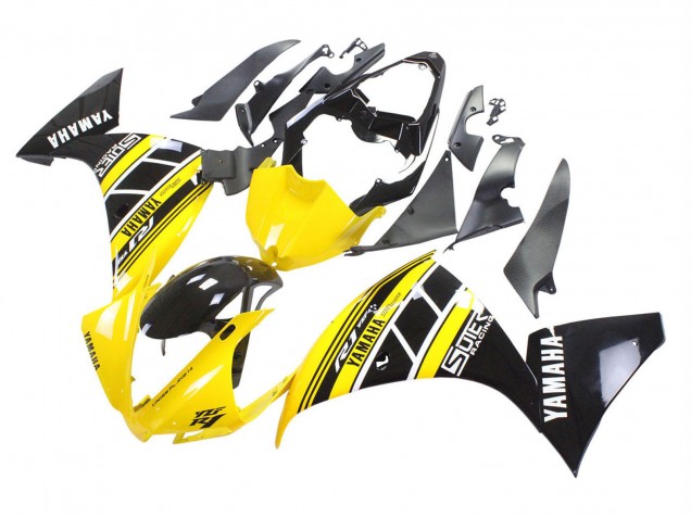 2012-2014 Yamaha YZF 1000 R1 Motorcycle Fairings - Yellow White Black UK