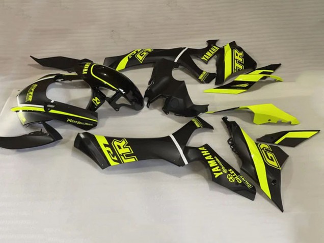 2020-2025 Yamaha YZF 1000 R1 Motorcycle Fairings - Glossy Black Fluorescent Yellow UK