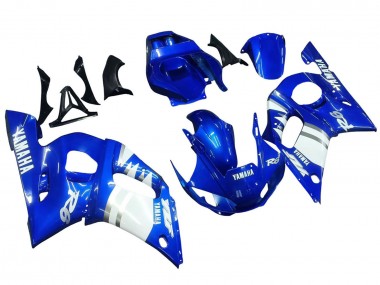 Best 1998-2002 Yamaha YZF 600 R6 Motorcycle Fairings - Blue White UK