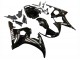 2006-2009 Yamaha YZF R6S Motorcycle Fairings - Glossy Black White Decals UK