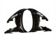 2006-2009 Yamaha YZF R6S Motorcycle Fairings - Glossy Black White Decals UK