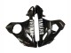 2006-2009 Yamaha YZF R6S Motorcycle Fairings - Glossy Black White Decals UK