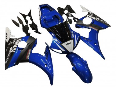 Best 2003-2004 Yamaha YZF R6 Motorcycle Fairings - Blue White Glossy Black Yamalube UK
