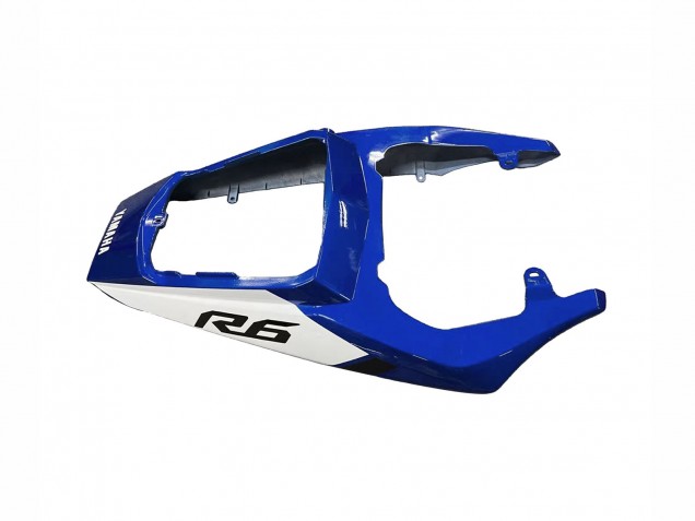 2006-2009 Yamaha YZF R6S Motorcycle Fairings - Blue White Glossy Black Yamalube UK