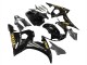 2003-2004 Yamaha YZF R6 Motorcycle Fairings - Glossy Black Gold Decals UK