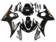 2003-2004 Yamaha YZF R6 Motorcycle Fairings - Glossy Black Gold Decals UK