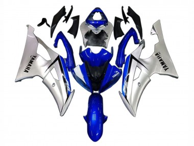 Best 2008-2016 Yamaha YZF 600 R6 Motorcycle Fairings - Silver Blue UK