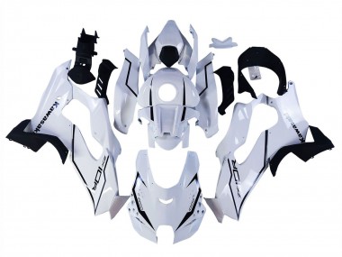 Best 2021-2025 Kawasaki ZX10R Motorcycle Fairings - White Black UK